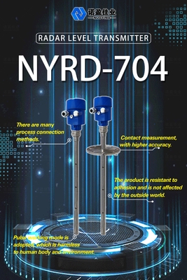 Good price NYRD-704 Wave Radar Level Meter Transmitter Untuk Low Dielectic Constant Liquid 6M Range on line