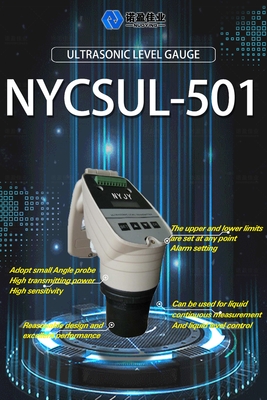 Good price 4-20mA Ultrasonik Meter Tingkat Cairan Air NYCSUL-501 Sensor presisi tinggi ultrasonik meter tingkat kedalaman cairan on line