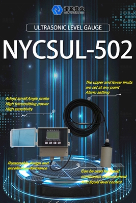 Good price Non kontak 4-20mA ultrasonik level meter NYCSUL-502 1mm Split Ultrasonik Open Channel Flow Meter LCD Display on line