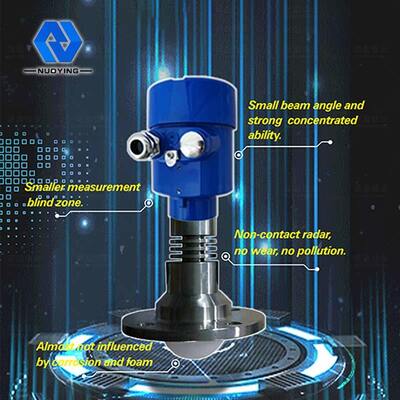Harga yang bagus Radar Tingkat Frekuensi Tinggi Transmitter Wave Meter Radar Solid Level Sensor 80G Radar Level Meter 0 ~ 30 meter on line