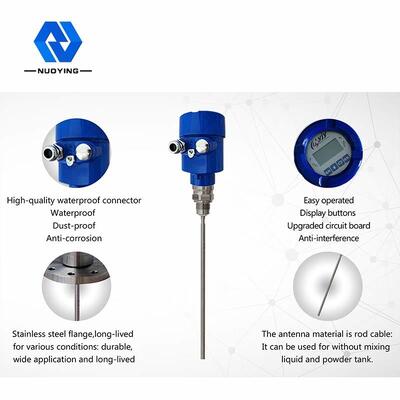 Harga yang bagus 1.8GHz NYRD-702 Pabrik Jual Langsung Keakuratan Tinggi Terpandu Gelombang Radar Level Meter Transmitter dengan 4-20mA Output on line