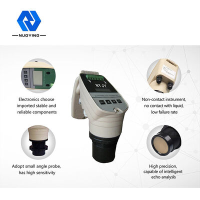 Harga yang bagus 4-20mA Ultrasonik Meter Tingkat Cairan Air NYCSUL-501 Sensor presisi tinggi ultrasonik meter tingkat kedalaman cairan on line