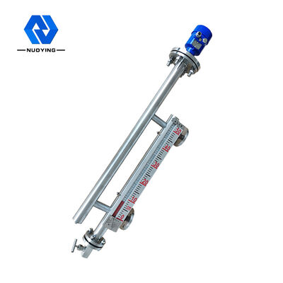 Harga yang bagus Indikator Level Magnetik Vertikal Bahan Bakar SIL DC 4-20mA Stainless Steel on line