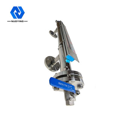 Harga yang bagus 6m Flange Magnetic Flap Level Gauge Untuk Pengukuran Cairan on line