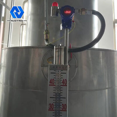 Harga yang bagus Tingkat Magnetik yang dipasang di atas untuk semua jenis tangki penyimpanan medium aliran bawah tanah menampilkan tingkat cairan pada gr on line