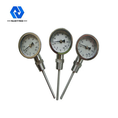 Harga yang bagus 60mm Dial Bimetal Pengukur Suhu 1.5 Akurasi SS304 0-150 Derajat on line