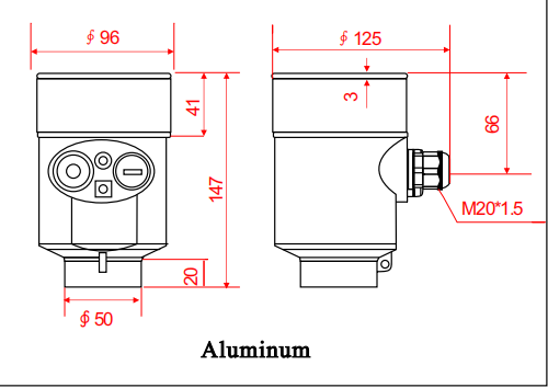 Level Transmitter radar dan radar Level Sensor untuk gelombang dipandu dengan harga yang baik 2